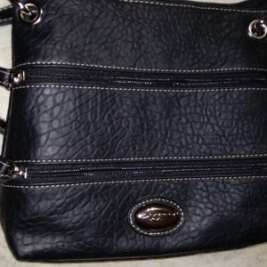 Rosetti foux leather handbag,black